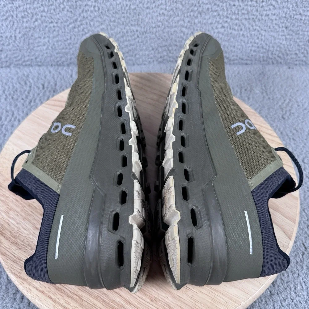 On Cloudultra Mens Size 12 Olive Green Trail Running Hiking Shoes NO INSOLES